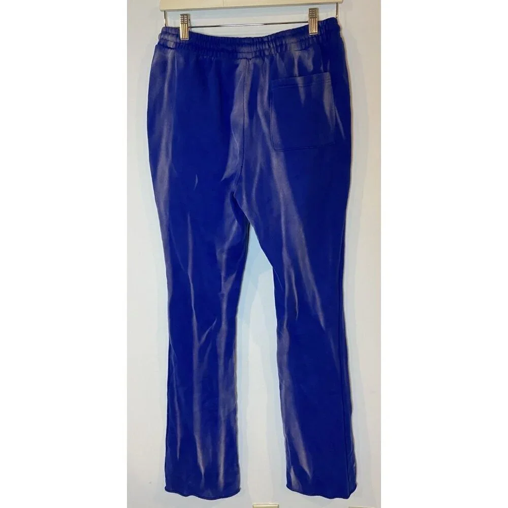 mnml Sweatpants Flare Bootcut Purple Bleach Size Small S